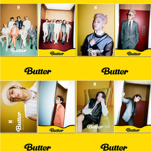 아이돌굿즈 앨범 신곡 Butter 응원 굿즈 포스터 화보 사진 걸이 김태형 박지민 전정국