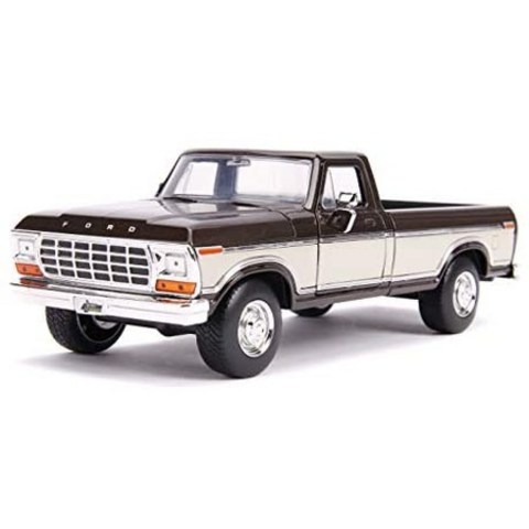 Jada Toys Just Trucks 1979 Ford F-150 1:24 다이 캐스트 자동차 메탈릭 브라운 어린이와 성인을위한 장, One Color_One Size, One Color_One Size, 상세 설명 참조0