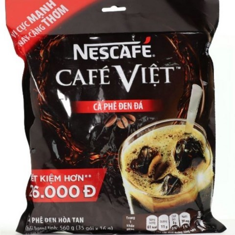 네스카페 베트남 구매대행 Nescafe 아이스 블랙 커피 30스틱 카페비엣 해외배송, 1개, 500g