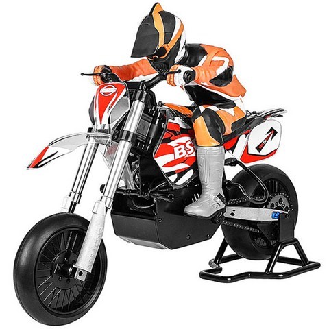 아재몰_(1454458)_RC오토바이 4륜_BSD Racing 404T 1/4 2.4G 4WD 60km/h Brushless Rc Motorcycle Electric On-Road Car Model, Color Orange