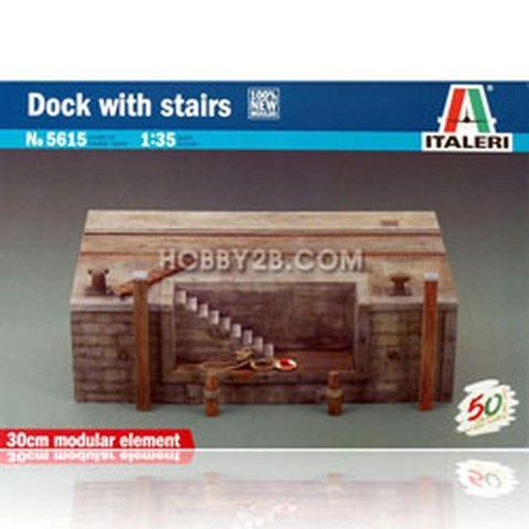 도크 1/35 계단 Stairs - 건물 Dock 접안 디오 with, 기본 9df0