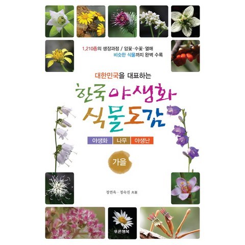 대한민국을 대표하는 한국 야생화 식물도감: 가을:야생화ㅣ나무ㅣ야생난, 푸른행복