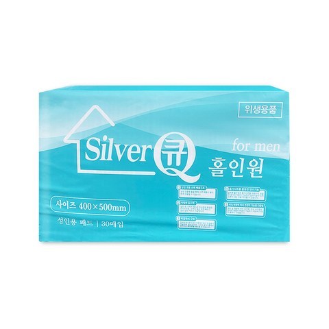 실버큐 홀인원 남성 소변패드 (30매X8팩) 성인용 기저귀, 8팩, 30매