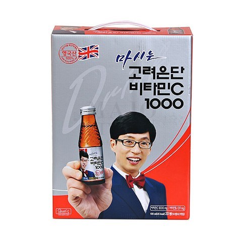 고려은단 마시는 비타민c1000 100ml x 100병 비타민음료, 20개입