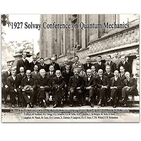 1927 Solvay Quantum Mechanics Conference - 11x14 불공정 한 미술 인쇄 - 과학자 아래의 훌륭한 선물 15 미화 15 달러, 본상품, 본상품