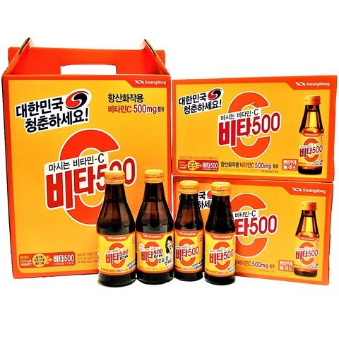 광동제약 비타500 100ml 100병 비타민음료