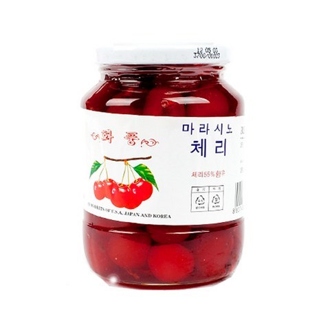 마라시노 레드체리 (꼭지있음) 380g 화풍 체리, 1개