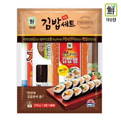 사조대림 명품김밥세트 520g, 단품