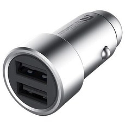 샤오미 정품 차량용 충전기/시거잭/듀얼 USB/풀메탈