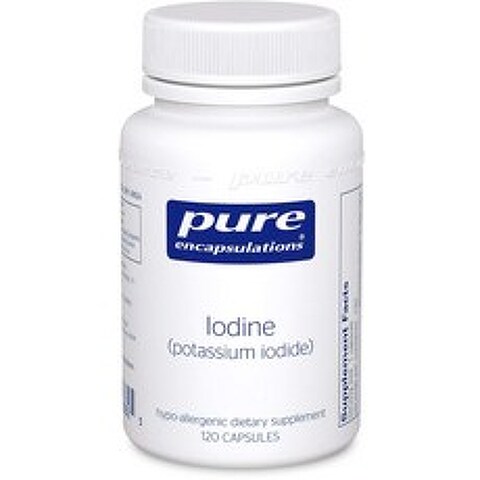 퓨어인캡슐레이션 아이오딘 (포타슘 아이오다이드) 캡슐 글루텐 프리, 120개입, 1개