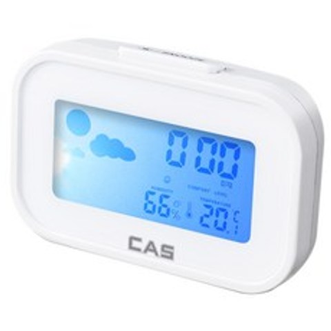 카스 탁상용 디지털 시계 겸 온습도계 화이트 T022, 1개