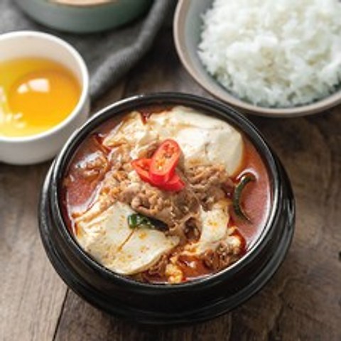 프레시지 우삼겹 순두부찌개, 605g, 1개