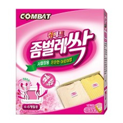 컴배트 좀벌레싹 아로마향 서랍장용 10p, 1개
