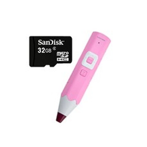 세이펜 레인보우 소리펜 CR3-2200 + 메모리카드 32GB, 핑크