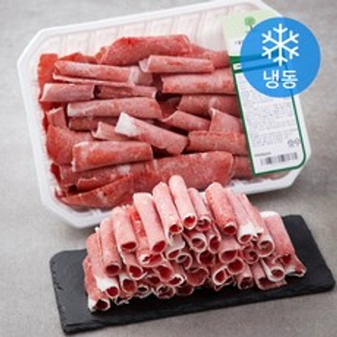 이플원 미국산 소고기 설깃 샤브샤브용 (냉동), 600g, 1개