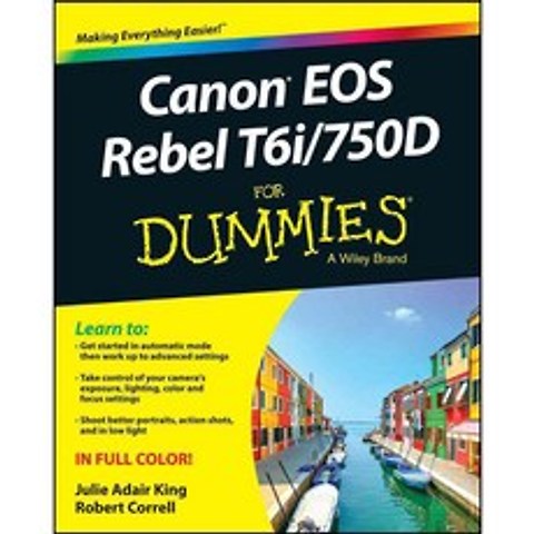 [해외도서] Canon Eos Rebel T6i / 750D for Dummies