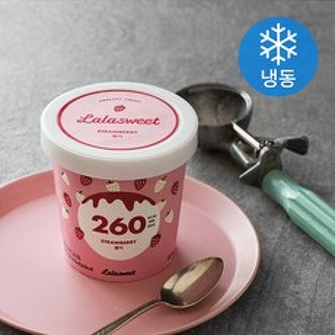 라라스윗 딸기 아이스크림 (냉동), 474ml, 1개