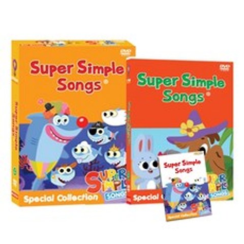 NEW Super Simple Songs 스페셜Collection DVD + 오디오CD 8종세트 가사집포함