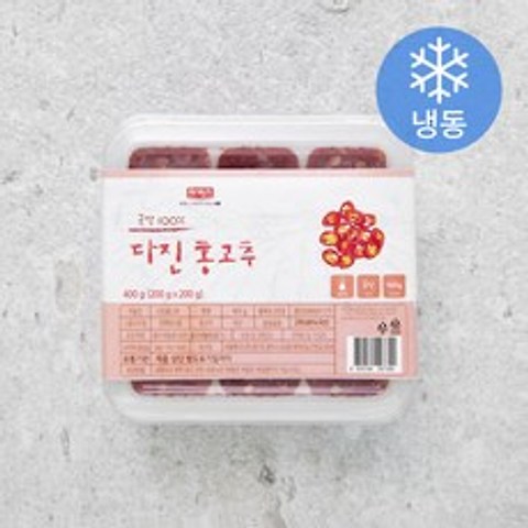 나무새 다진홍고추 (냉동), 400g, 1개
