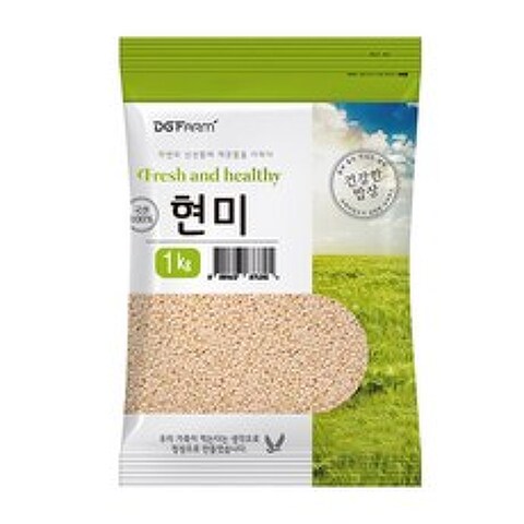건강한밥상 국산 현미, 1kg, 1개