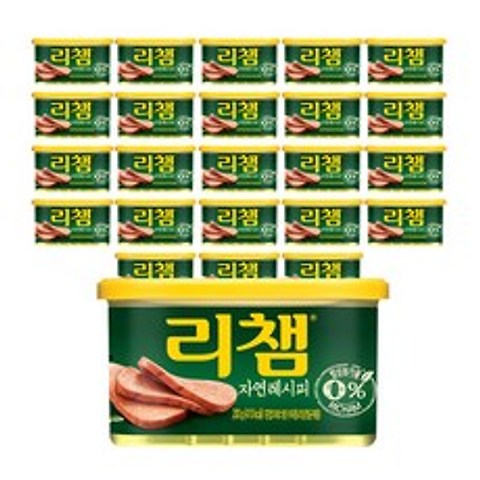 리챔 자연 레시피 햄통조림, 200g, 24개