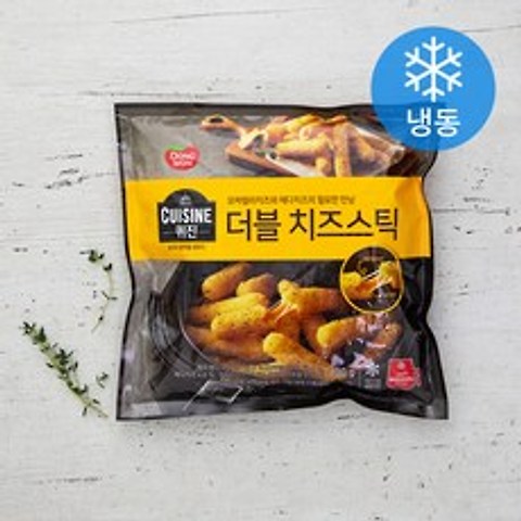 퀴진 더블 치즈스틱 (냉동), 400g, 1개