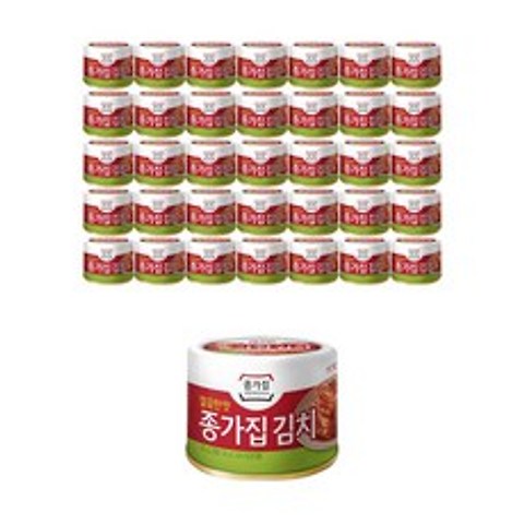 종가집 김치캔 깔끔한맛, 160g, 36개
