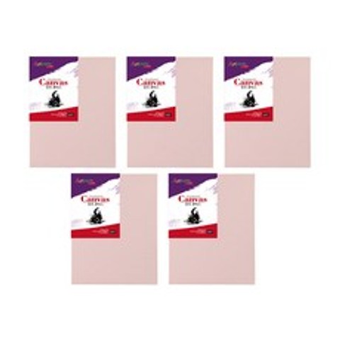 아트메이트 캔버스 컬러 F형 핑크 5p, 면천