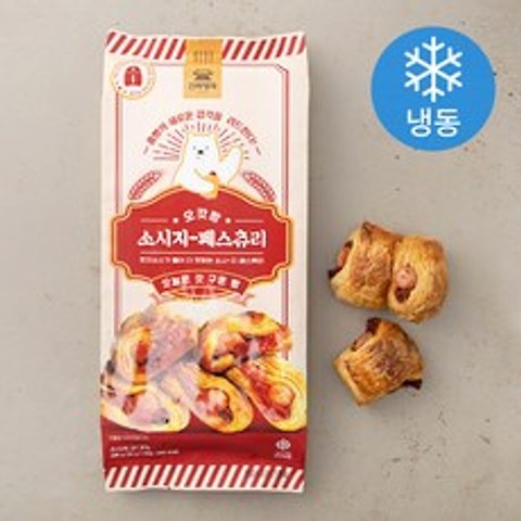 신라명과 오갓빵 소시지 페스츄리 (냉동), 280g, 1개