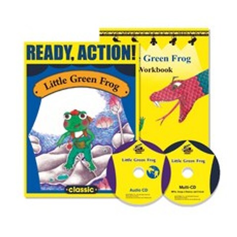 이퍼블릭 Pack-Ready Action Classic (Mid) : Little Green Frog (Drama Book + WorkBook + CD), 2CD