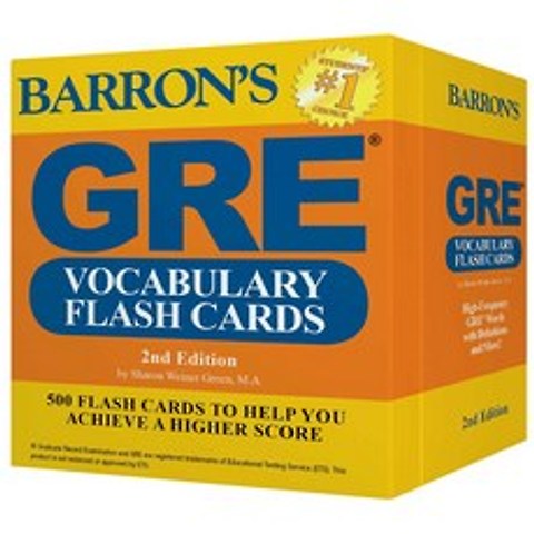 GRE VOCABULARY FLASH CARDS 2nd, BarronsEducationalSeries