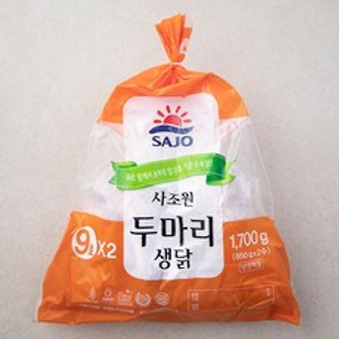 사조원 육계 9호 두마리 (냉장), 1700g, 2개