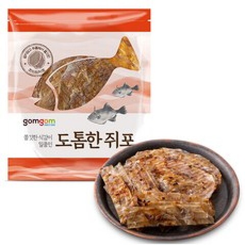 곰곰 쫄깃한 식감이 일품인 도톰한 쥐포, 350g, 1개