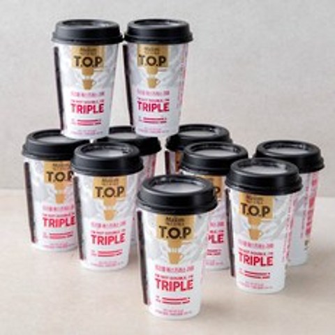 맥심 TOP 트리플 에스프레소 라떼, 300ml, 10개