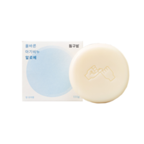 동구밭 올바른 Baby Wash All-in-One 알로에 약산성 유아 비누, 100g, 1개