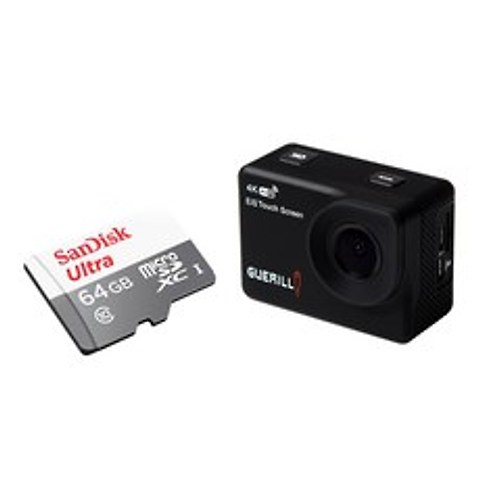 게릴라 액션캠 블랙 PRO9000 + SD카드 64GB