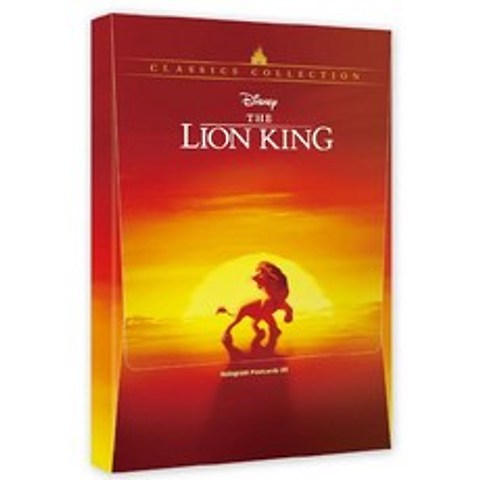 [아르누보]디즈니 라이온 킹 홀로그램 엽서북 (30장), 아르누보