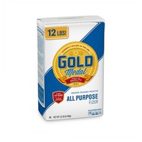 Gold Medal All Purpose Flour 골드메달 모든 사용 가능 밀가루 5.44kg, 1개