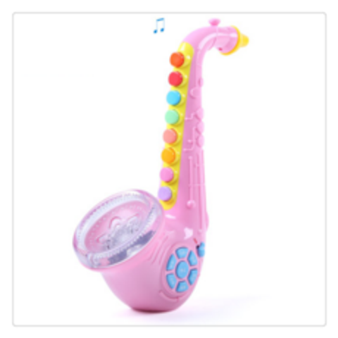 티피 어린이 색소폰작은트럼펫 호루라기초보자3-8세의 하모니카 연주 BO2706, 핑크