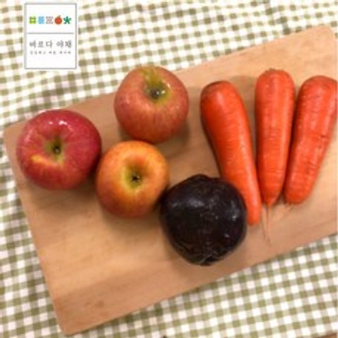 [바르다야채] 사과 + 비트 + 당근 ABC주스 재료세트 3일분-1Set, 1set, ABC주스(3회분)