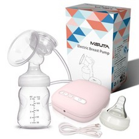 Mi Suta 유방 펌프 전기 휴대용 자동 착유, 하나, 화이트