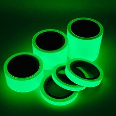 소유 축광 야광 테이프 형광 녹색 10M 규격별 갑오징어 쭈꾸미 에기 야간 낚시, 1개