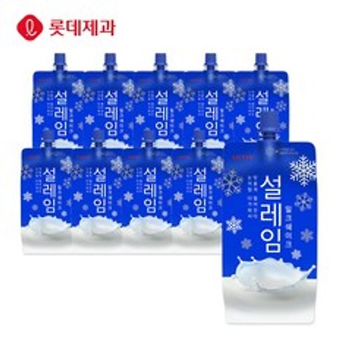 [본사직영]롯데제과 설레임 밀크쉐이크 X 10개 아이스크림, 160ml