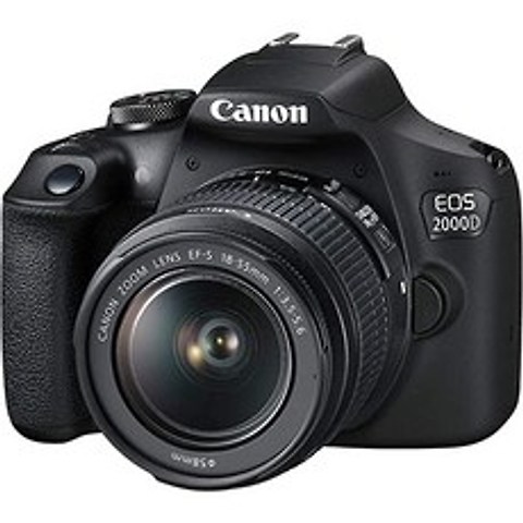 [미국] 501218 Canon EOS 2000D (Rebel T7) DSLR Camera with EF-S 18-55mm f/3.5-5.6 DC III Lens Accessory