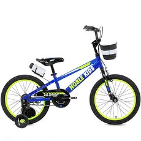 NOBLE KIDS 2021 아동용 어린이자전거 버스트C 헬멧증정 보조바퀴 자전거, 버스트C 라임 완조립, 45cm