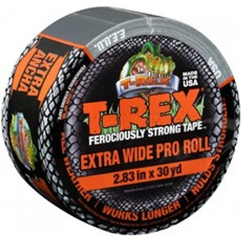 T-REX 강력한 테이프 목재 벽돌 콘크리트를 위한 UV 저항성 및 방수성이 있는 덕트 테이프 기타 30yd, 1