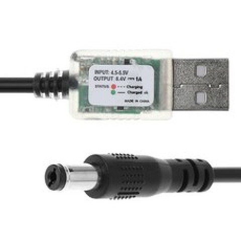 새 USB 5V~8.4V 자전거용 충전 케이블 LED 헤드 라이트 18650 배터리 팩 APR19|AC/DC 어댑터, 01 as show