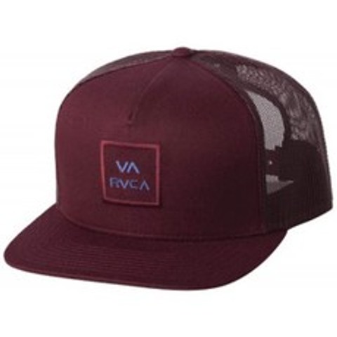 RVCA 남성용 VA All The Way 트럭 운전사 모자 와인 / 블루 ONE 사이즈