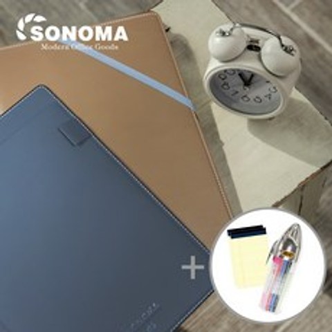 소노마 소프트 B5 노트패드+절취노트 30매 3권 스페셜세트, 브라운