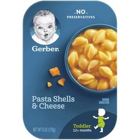 거버 파스타 쉘 면 어린이 식품 170g, 1개, 치즈(Cheese)